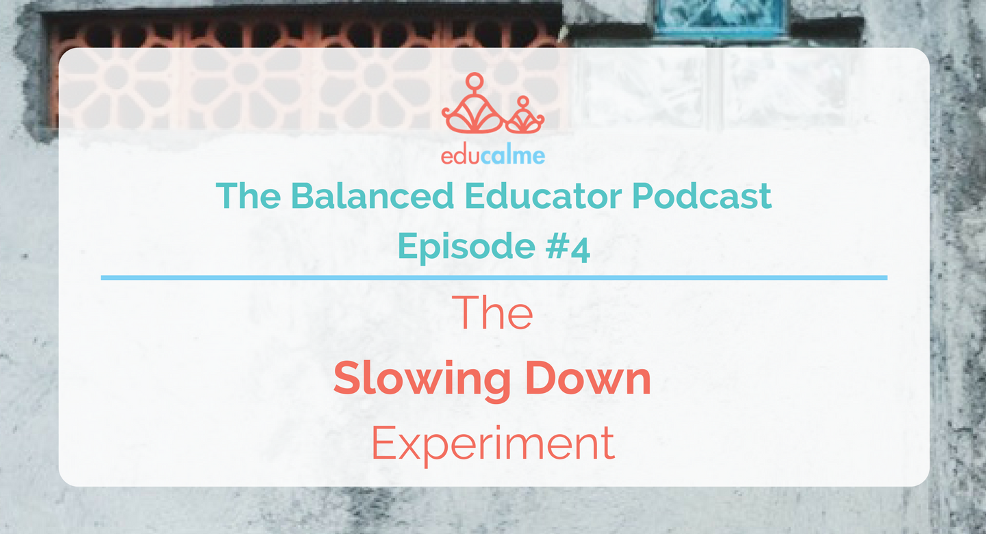 TBE #004: The Slowing Down Experiment